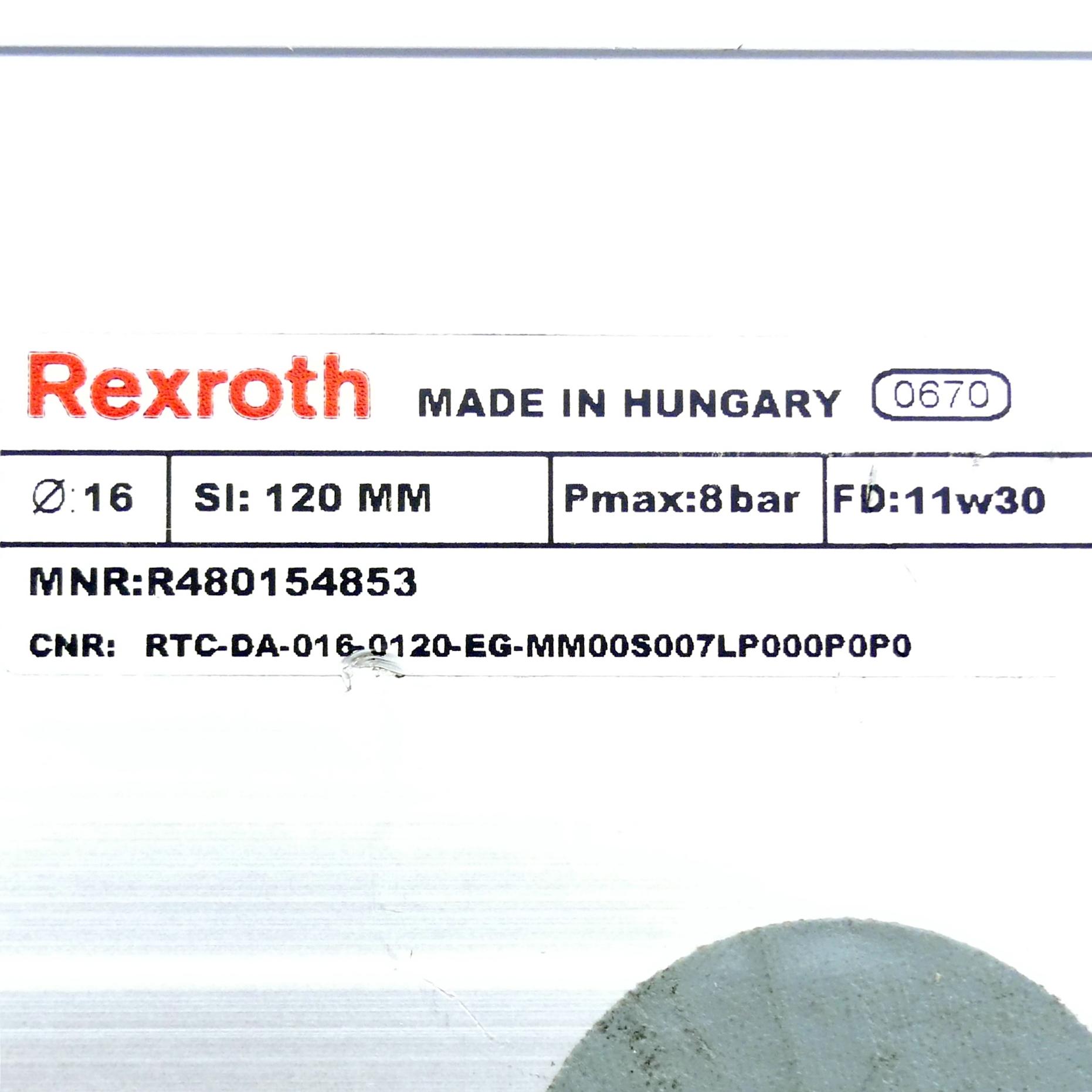 Produktfoto 2 von REXROTH Kolbenstangenloser Zylinder