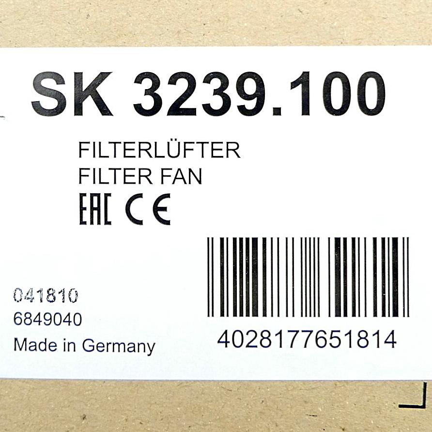 Produktfoto 2 von RITTAL Filterlüfter SK 3239.100