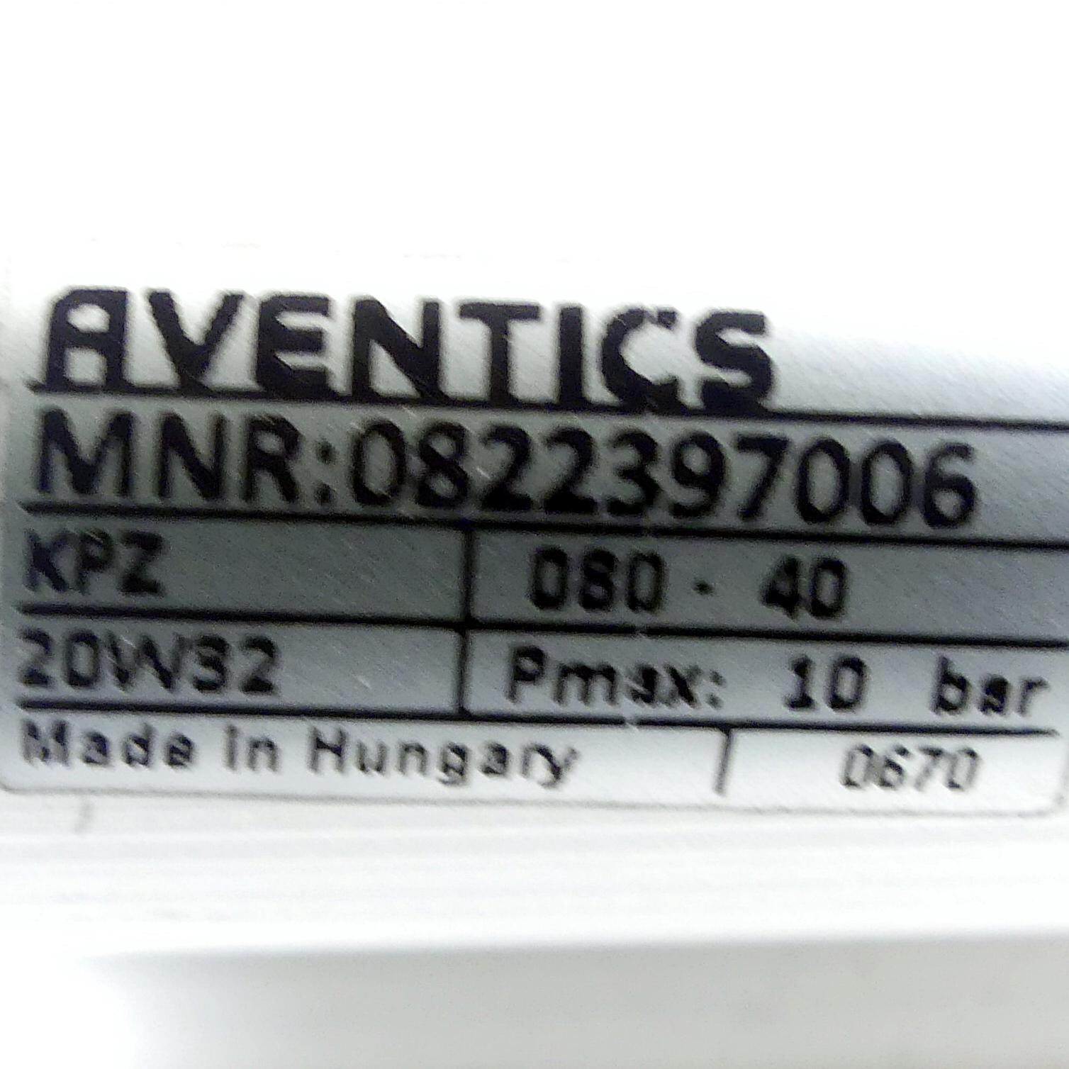 Produktfoto 2 von AVENTICS Pneumatic cylinder 0822397006