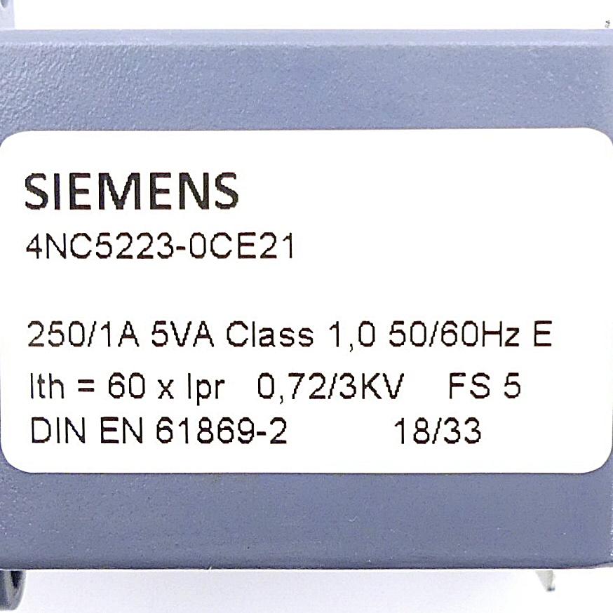 Produktfoto 2 von SIEMENS Stromwandler 250/1A