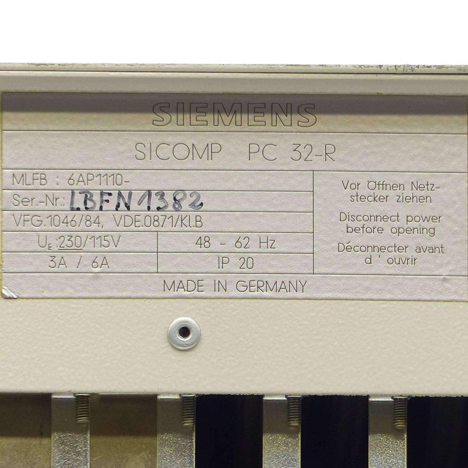 Produktfoto 2 von SIEMENS SICOMP PC 32-R
