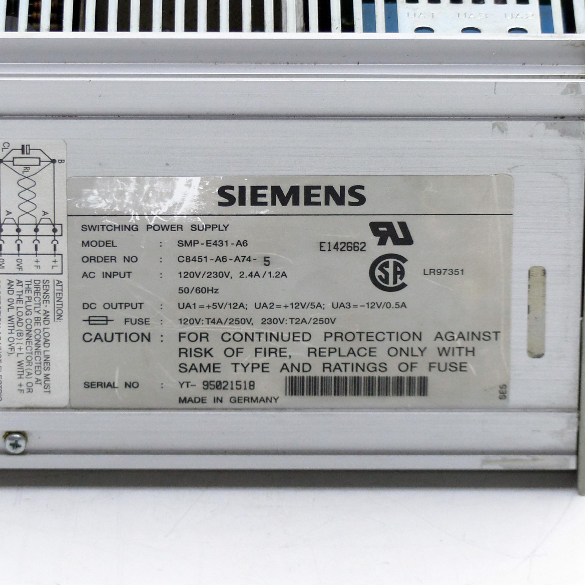 Produktfoto 2 von SIEMENS Netzgerät SMP-E431-A6