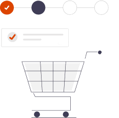 Illustration eines Bestellablaufs