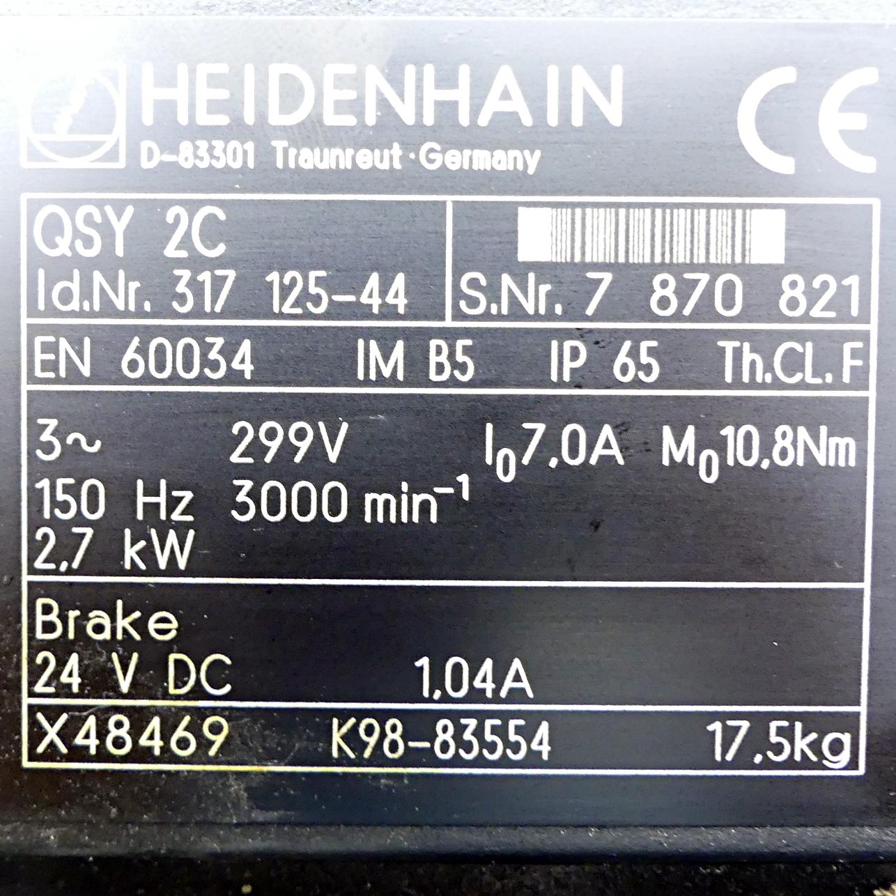Produktfoto 2 von HEIDENHAIN Servomotor QSY 2C