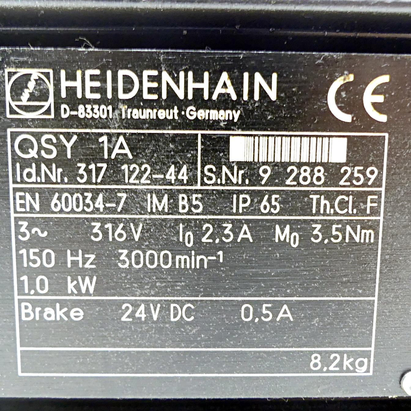 Produktfoto 2 von HEIDENHAIN Servomotor QSY 1A