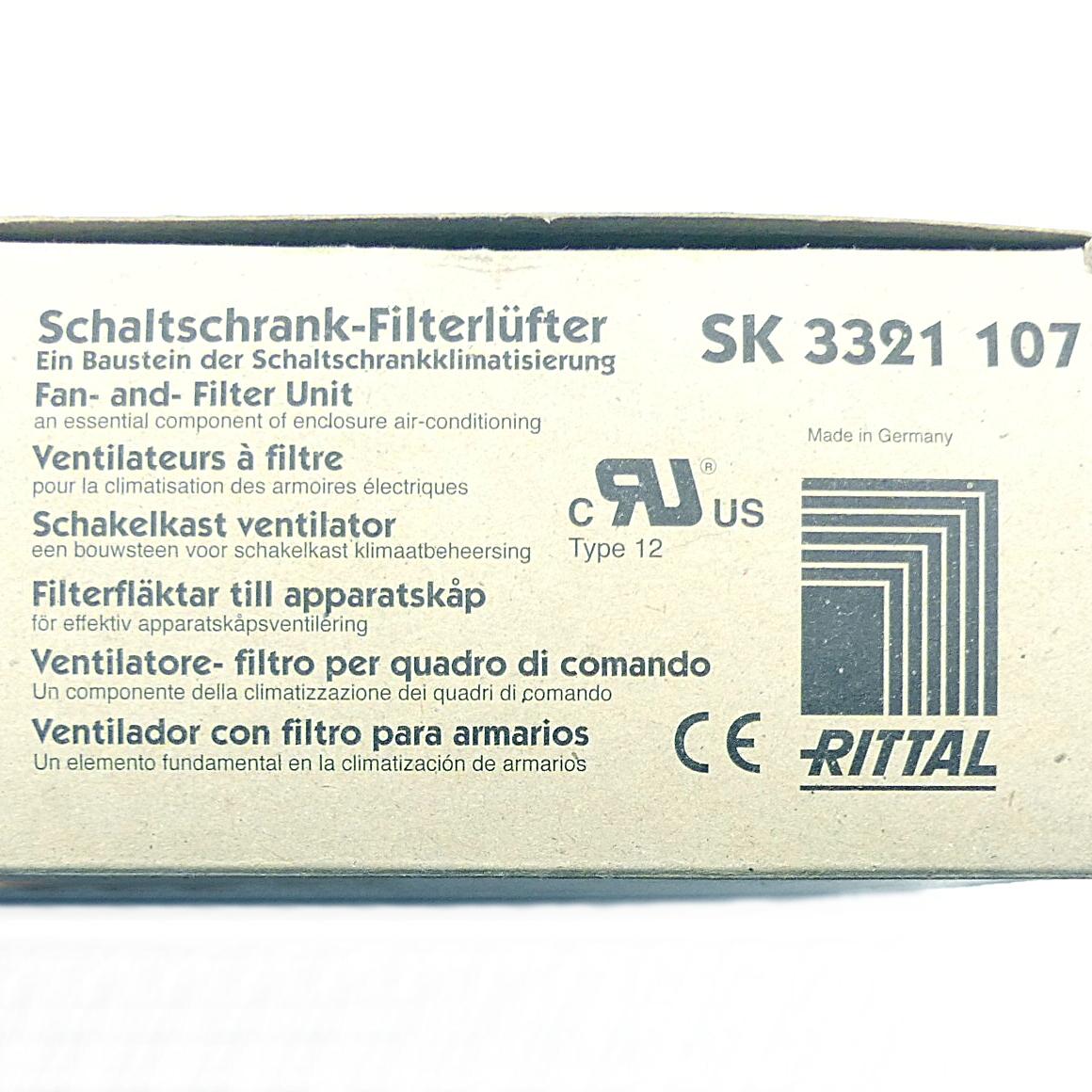 Produktfoto 2 von RITTAL Schaltschrank-Filterlüfter SK 3321 107
