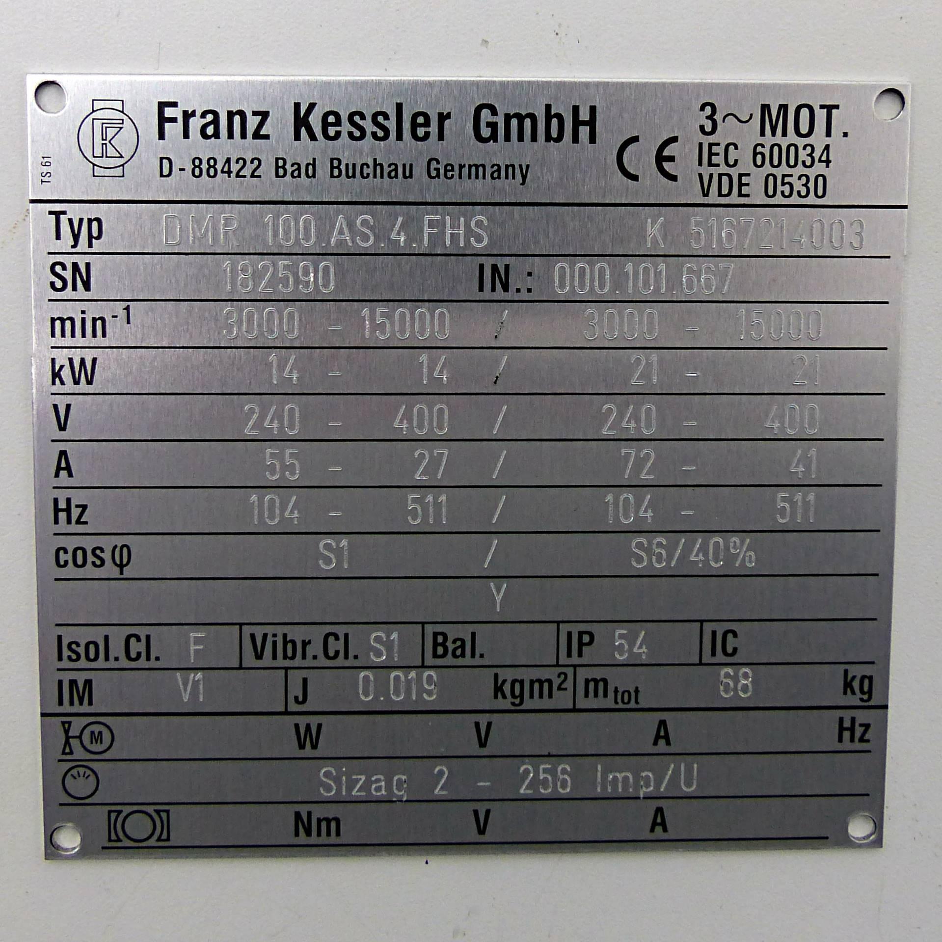 Produktfoto 2 von KESSLER Spindel / Hochfrequenzmotor
