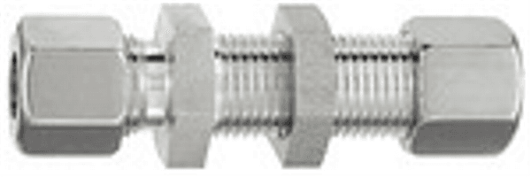 Produktfoto 1 von Gerade Schottverschraubung, Rohr-Außen-Ø 6 mm, Edelstahl 1.4571