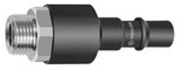Nippel mit RSV für Kupplungen NW 11, ISO 6150 C, Stahl, G 1/2 AG