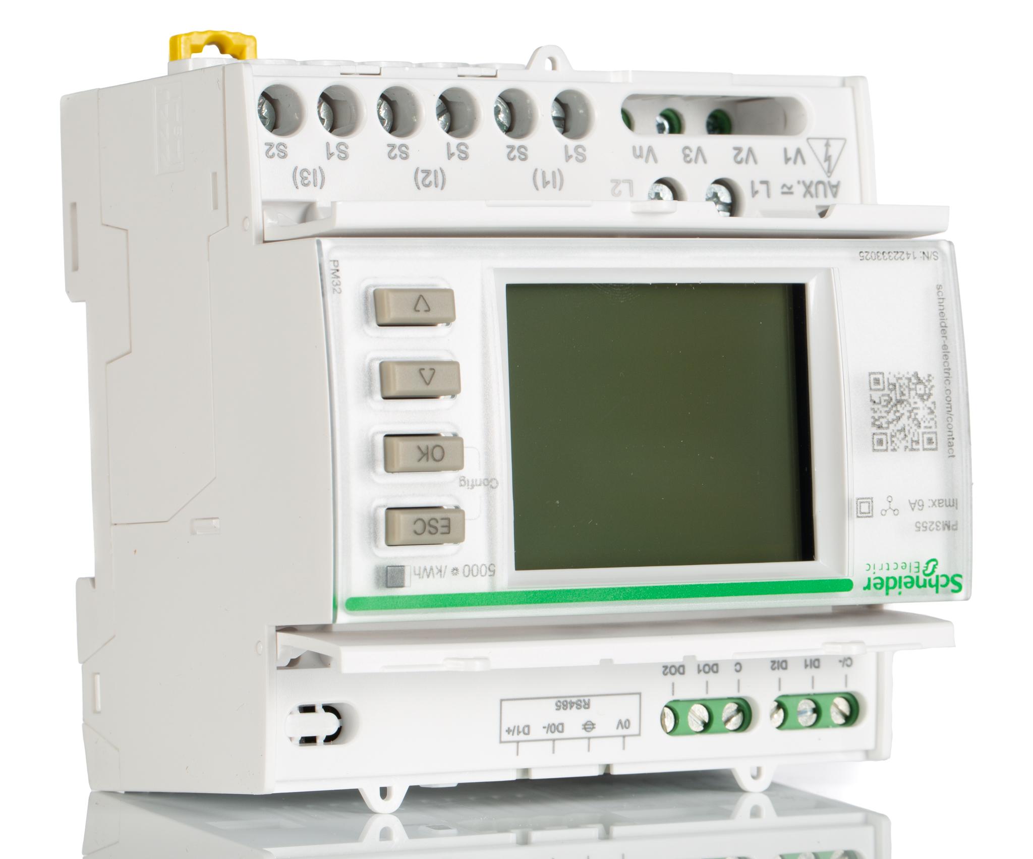 Schneider Electric PowerLogic Energiemessgerät LCD mit Hintergrundbeleuchtung / 3-phasig