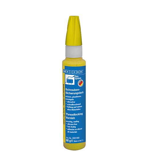 Produktfoto 1 von WEICON Schraubensicherungslack | Plombierlack | 60 g | gelb (RAL 1021)