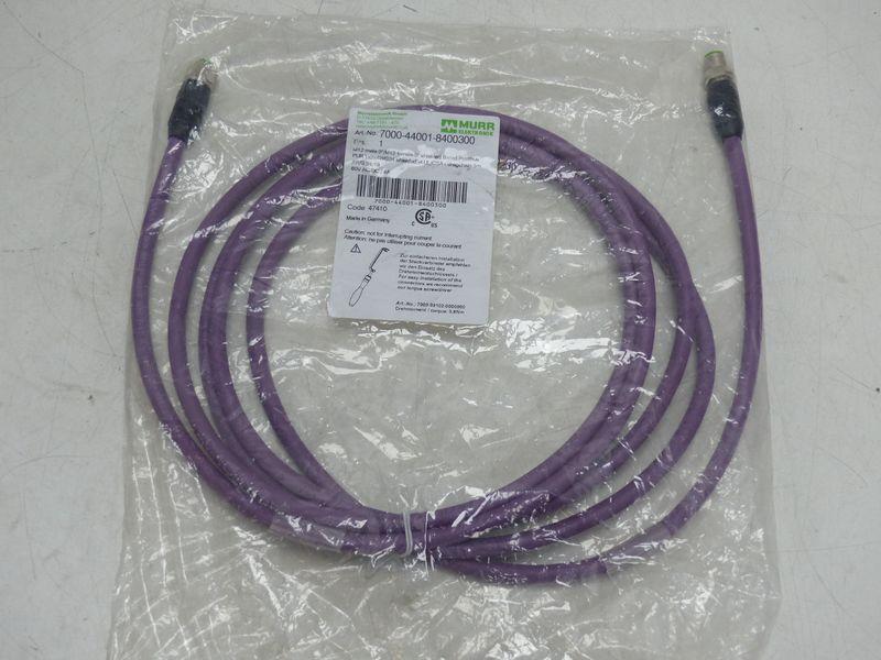 Murr elektronik Sensor Kabel 700-44001-8400300 M12 male/ M12 female 3 Meter OVP